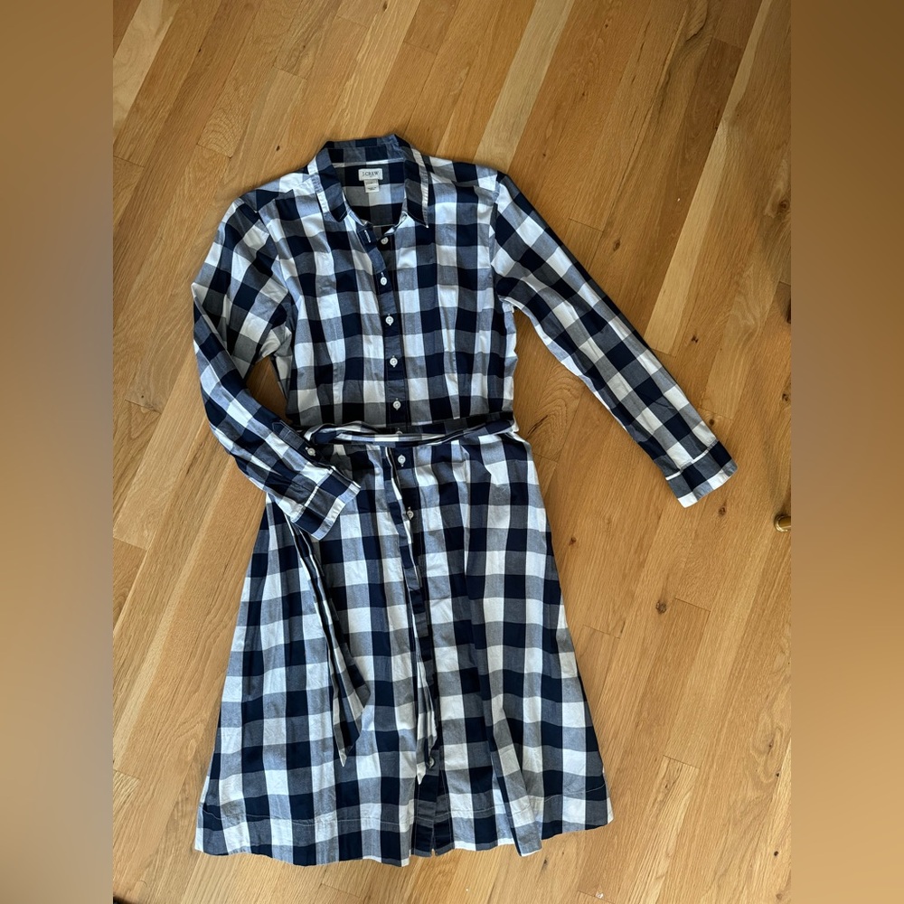 J. Crew Long Sleeve Shirt Dress